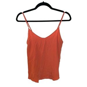 Aritzia Wilfred Silk Camisole Top Pumpkin XS